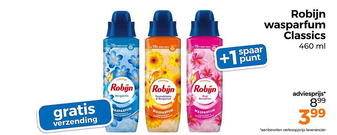 Robijn wasparfum Classics 460 ml +1 spaar punt