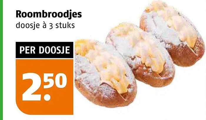 Roombroodjes doosje à 3 stuks