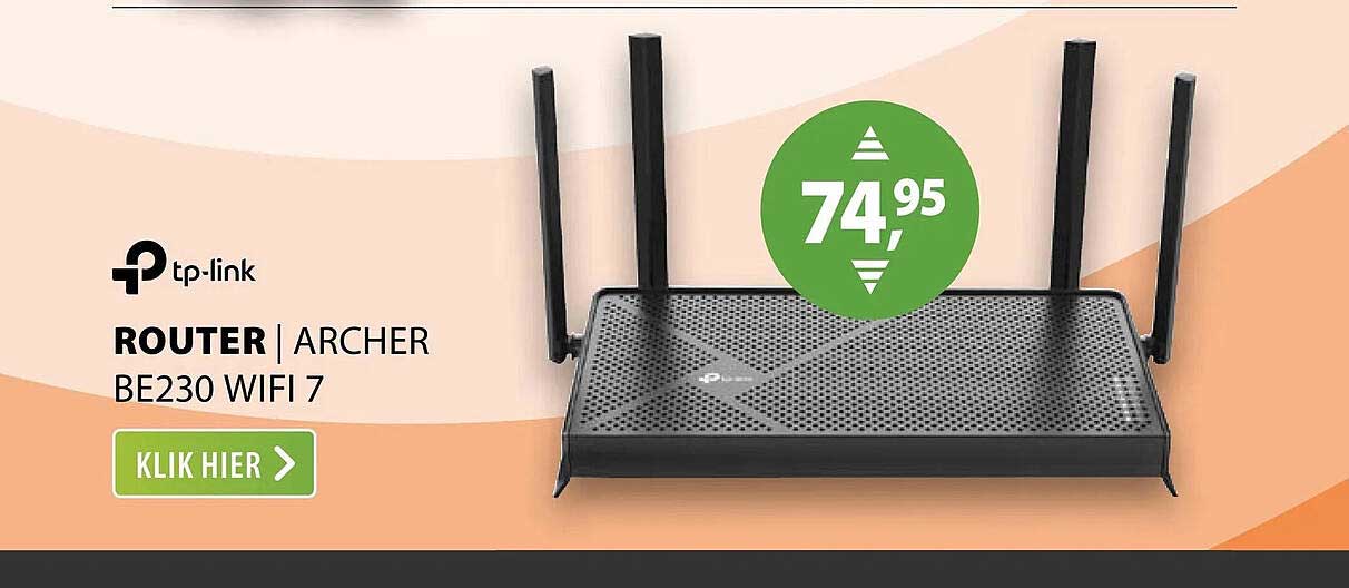 ROUTER | ARCHER BE230 WIFI 7