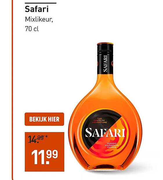 Safari Mixlikeur, 70 cl