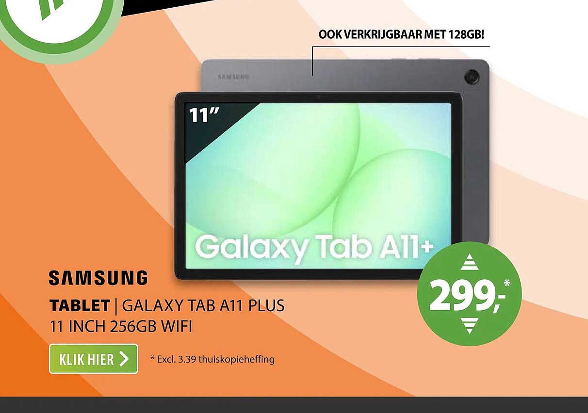 Samsung Tablet | Galaxy Tab A11 Plus 11 inch 256GB WiFi