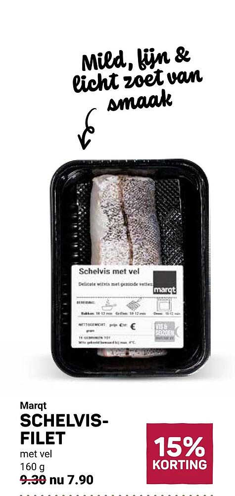 SCHELVIS-FILET met vel 15% KORTING