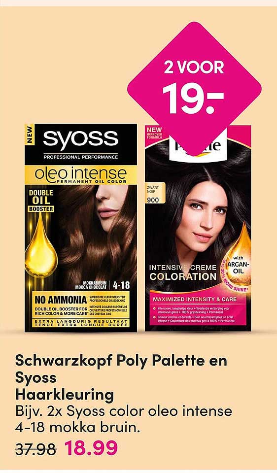 Schwarzkopf Poly Palette en Syoss Haarkleuring