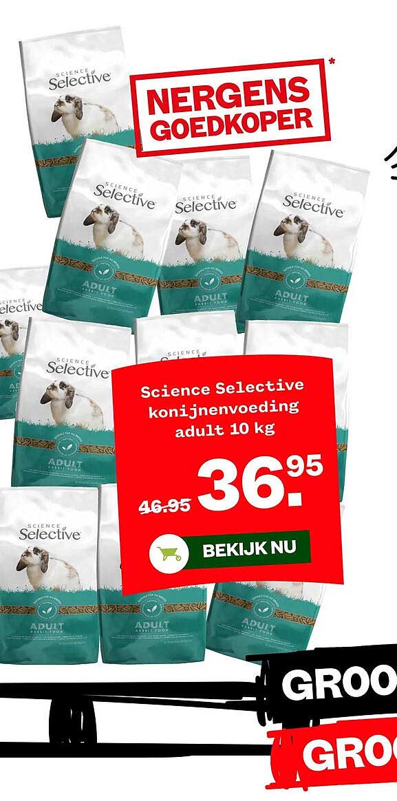 Science Selective konijnenvoeding adult 10 kg