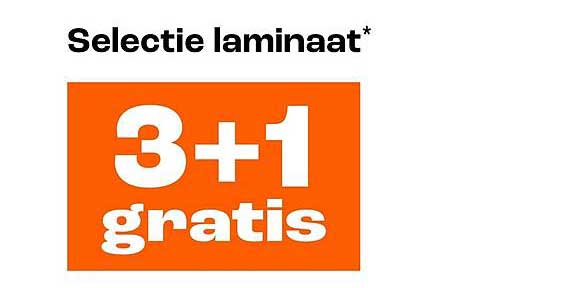 Selectie laminaat* 3+1 gratis