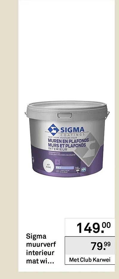 Sigma muurverf interieur mat wi...