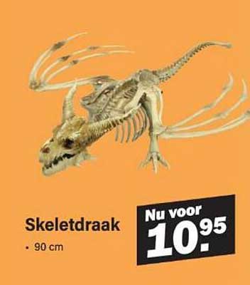 Skeletdraak 90 cm