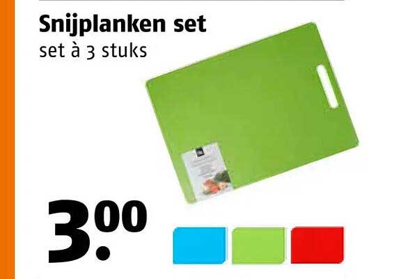 Snijplanken set set à 3 stuks