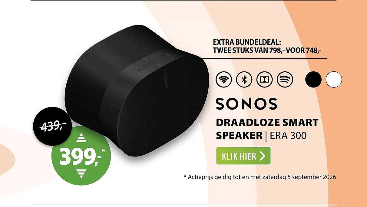 SONOS DRAADLOZE SMART SPEAKER | ERA 300