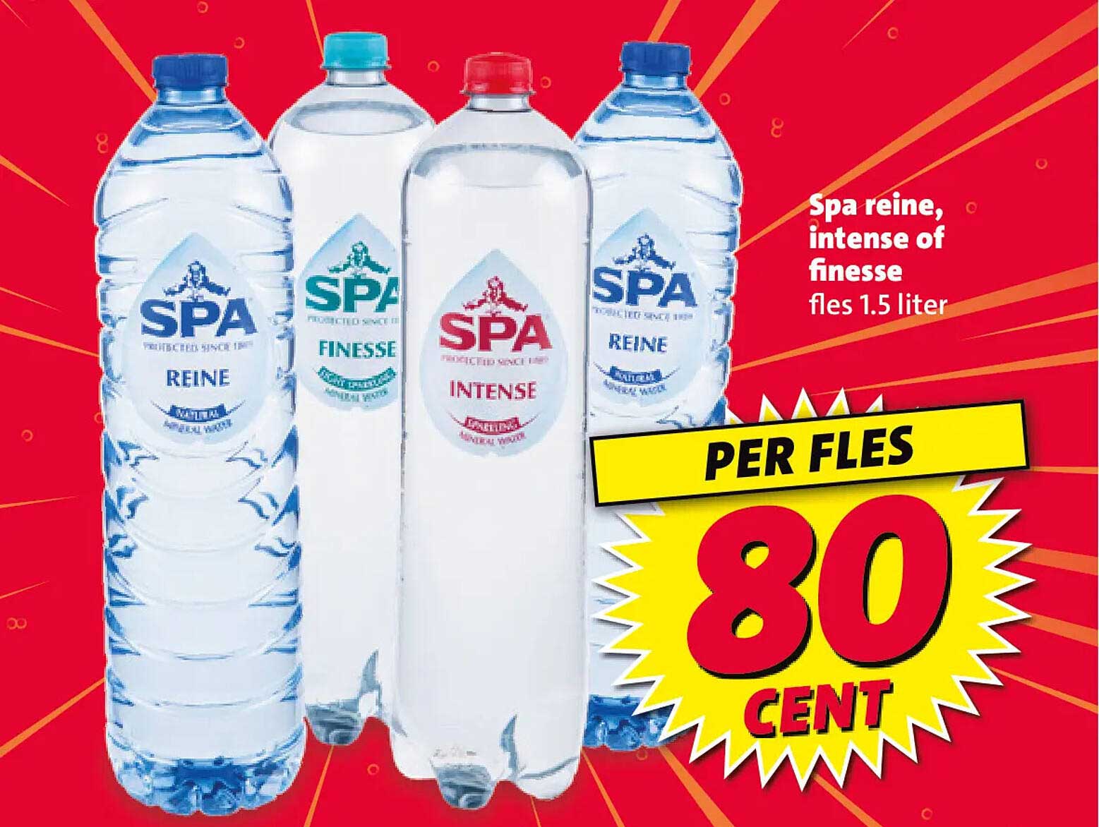 Spa reine, intense of finesse fles 1.5 liter PER FLES