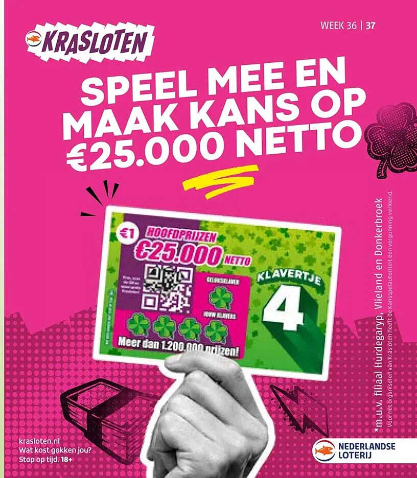 SPEEL MEE EN MAAK KANS OP €25.000 NETTO