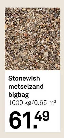 Stonewish metselzand bigbag