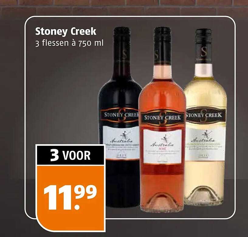 Stoney Creek 3 flessen à 750 ml 3 voor