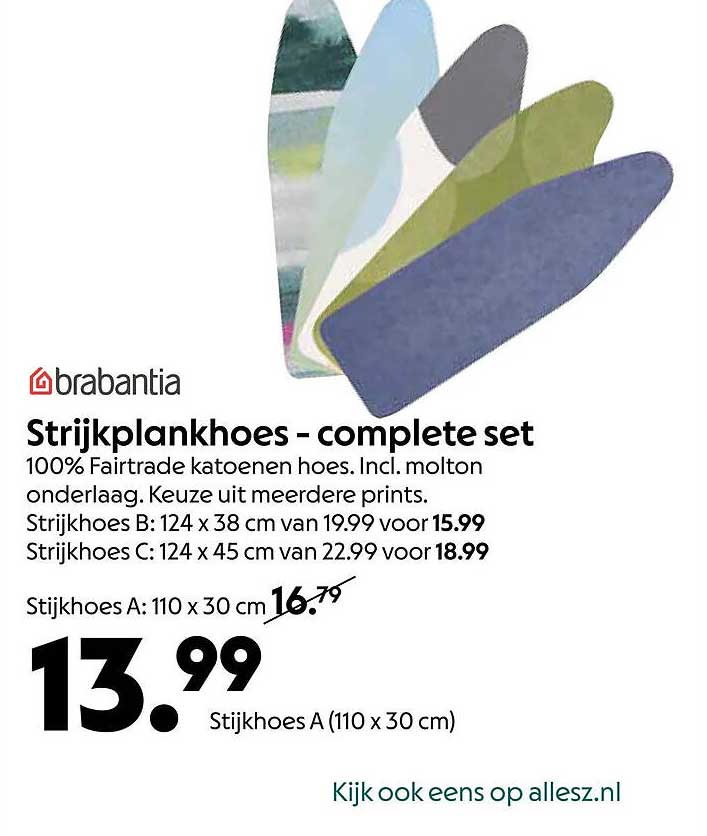 Strijkplankhoes - complete set
