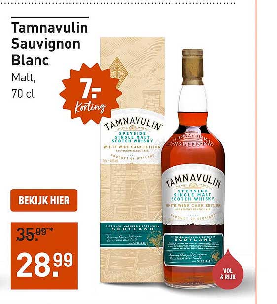 Tamnnavulin Sauvignon Blanc Malt, 70 cl