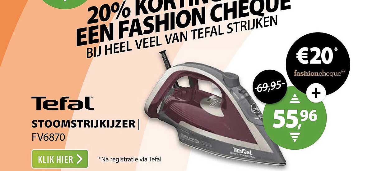 Tefal stoomstrijkijzer FV6870