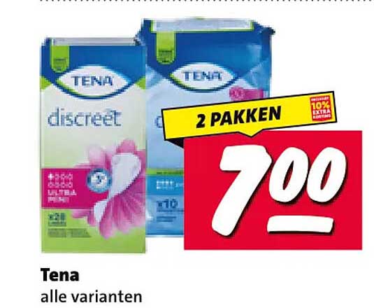 Tena alle varianten 2 pakken