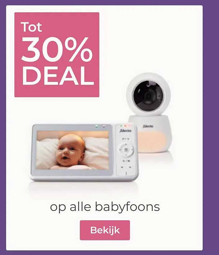 Tot 30% DEAL op alle babyfoons