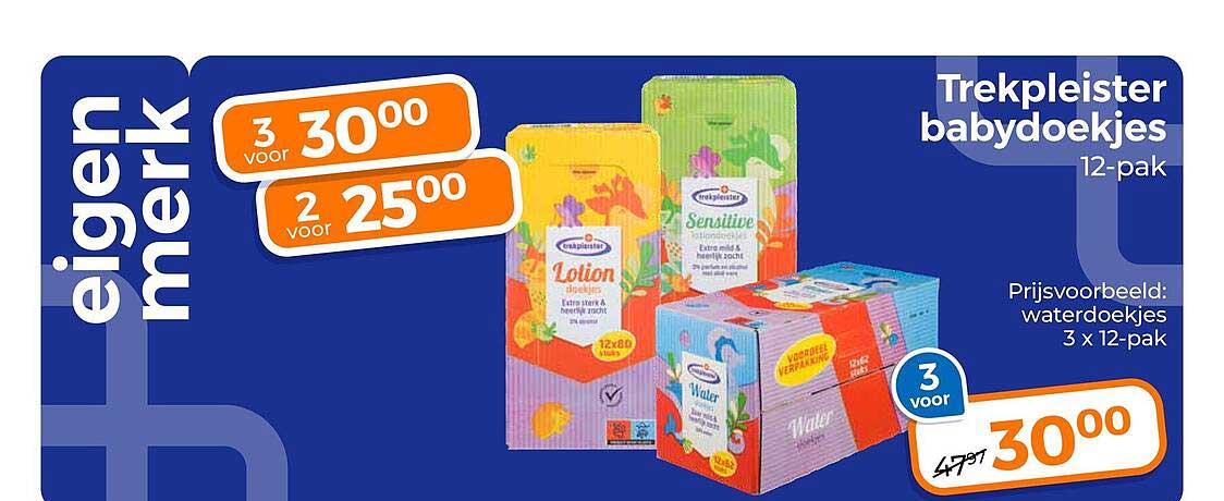 Trekpleister babydoekjes 12-pak