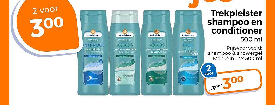 Trekpleister shampoo en conditioner 500 ml
