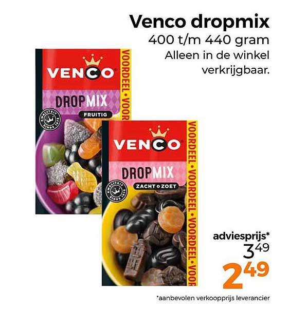 Venco dropmix 400 t/m 440 gram