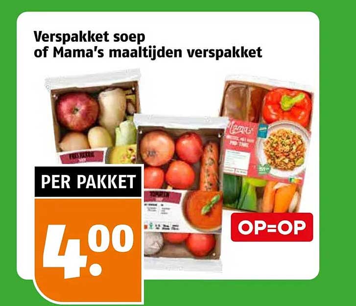 Verspakket soep of Mama's maaltijden verspakket OP=OP