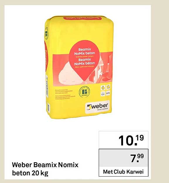 Weber Beamix Nomix beton 20 kg