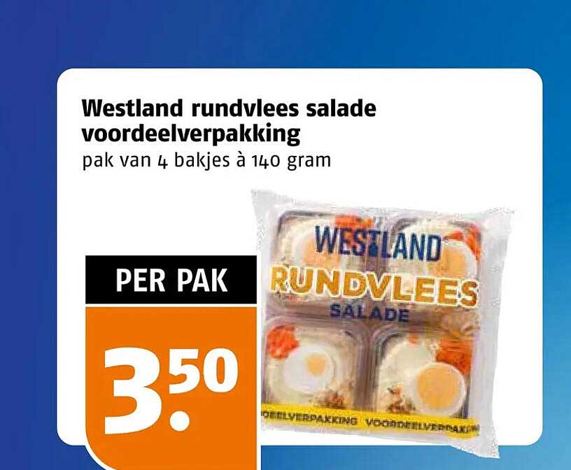 Westland rundvlees salade voordeelverpakking