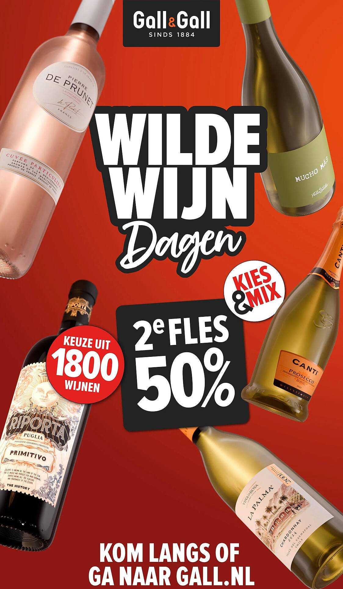 WILDE WIJN Dagen 2e FLES 50%