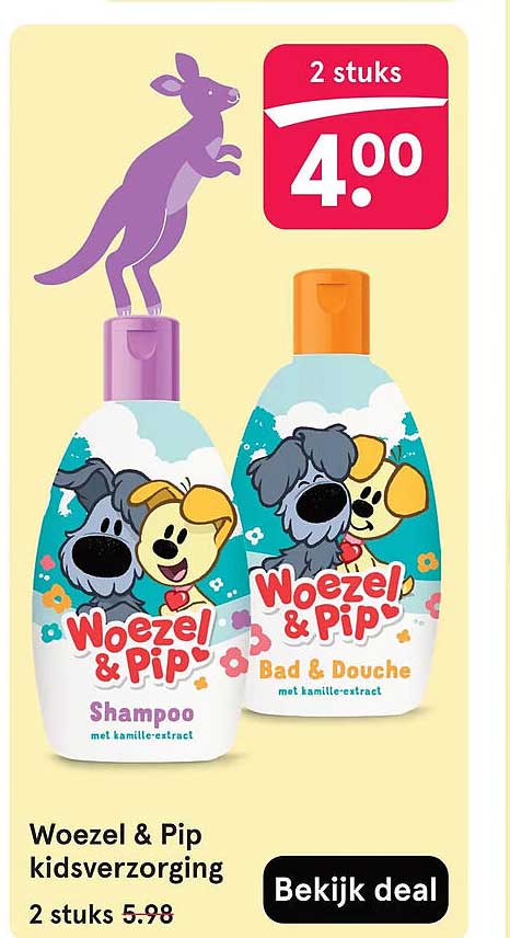 Woezel & Pip kidsverzorging 2 stuks