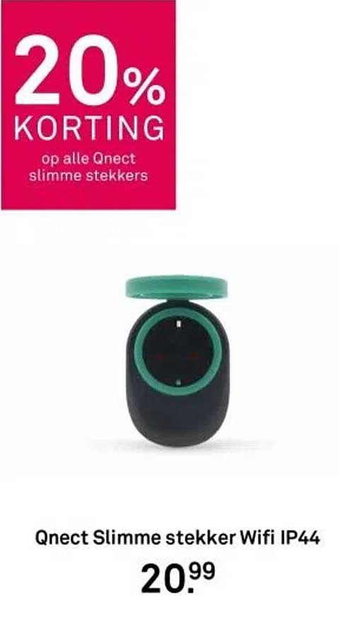 20% KORTING op alle Qnect slimme stekkers