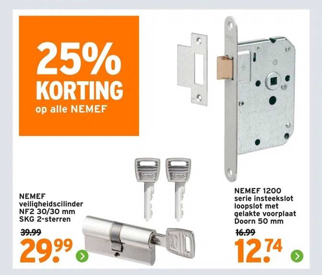25% KORTING op alle NEMEF