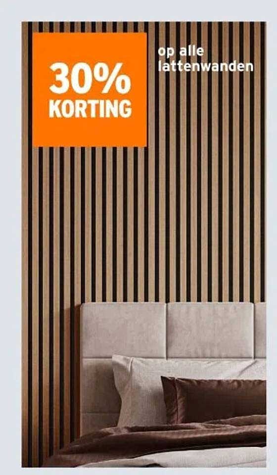 30% KORTING op alle lattenwanden