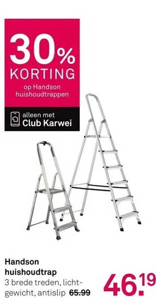 30% KORTING op Handson huishoudtrappen