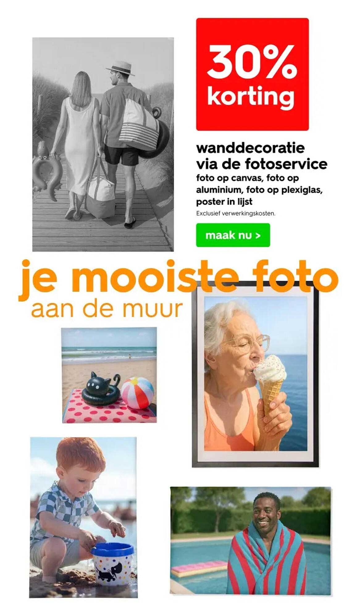 30% korting wanddecoratie via de fotoservice