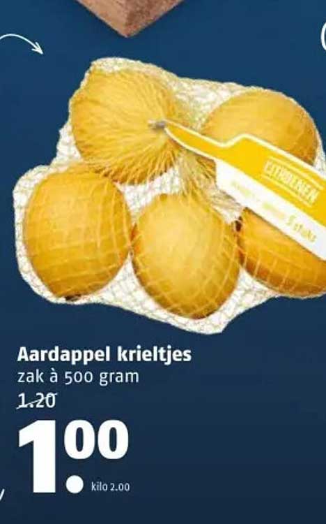Aardappel krieltjes zak à 500 gram