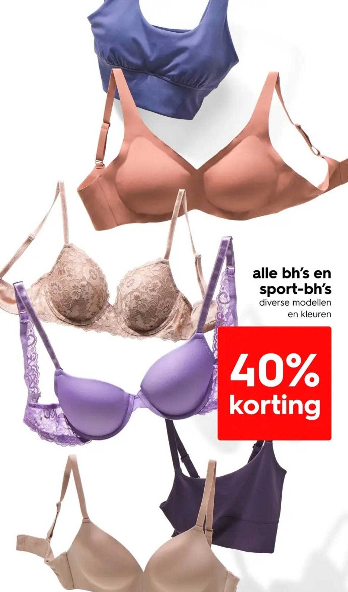 alle bh’s en sport-bh’s diverse modellen en kleuren