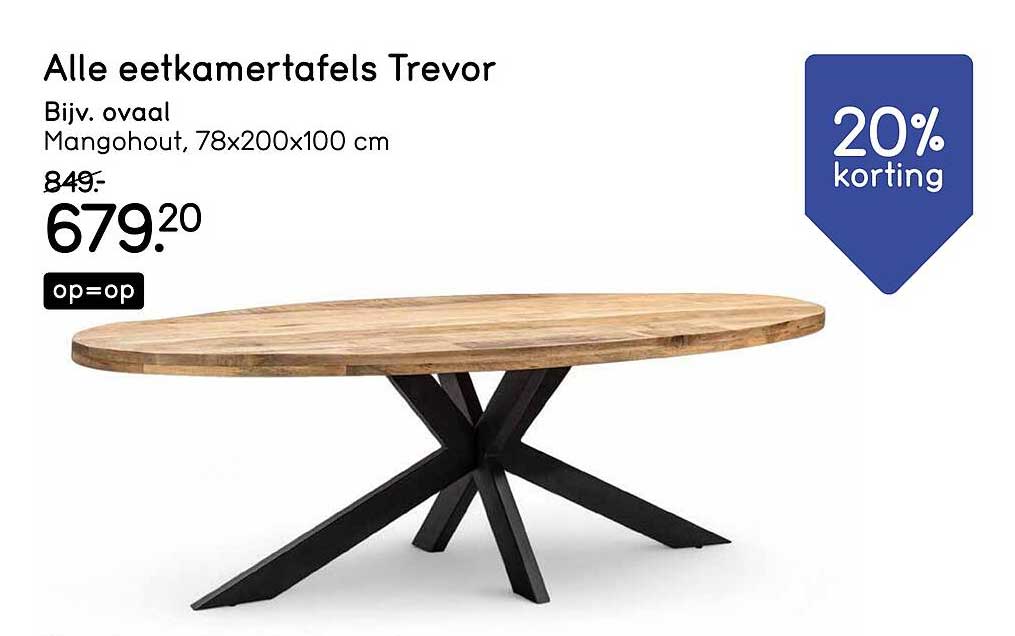 Alle eettafel Trevor