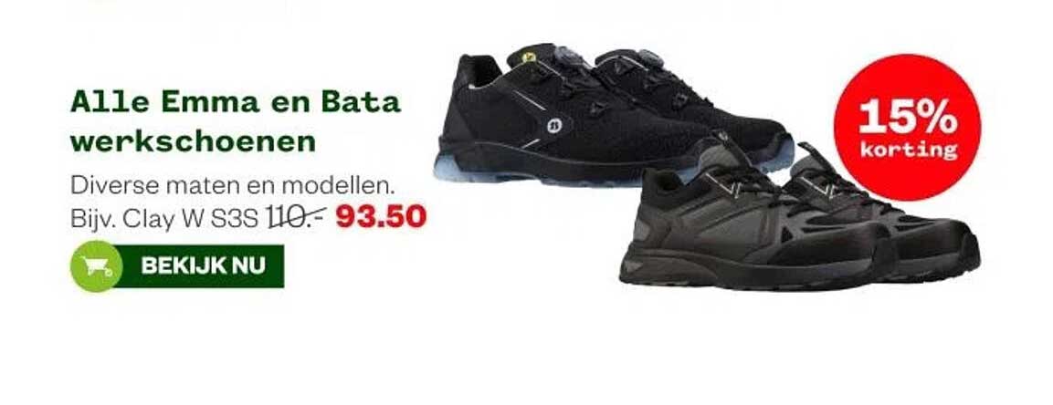 Alle Emma en Bata werkschoenen