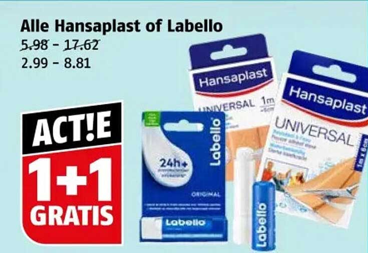 Alle Hansaplast of Labello