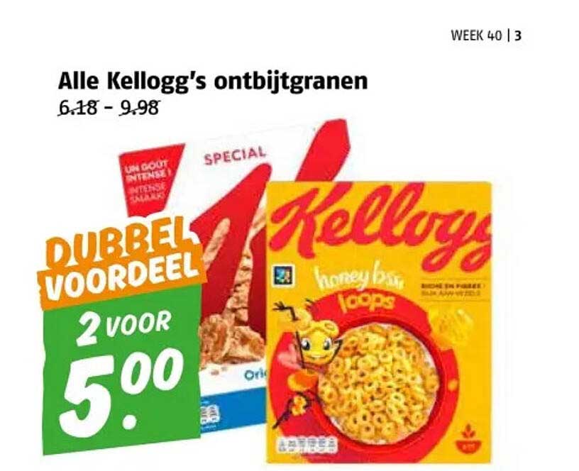 Alle Kellogg’s ontbijgranen