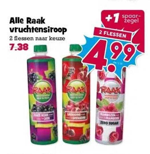 Alle Raak vruchtensiroop