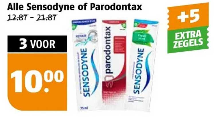 Alle Sensodyne of Parodontax