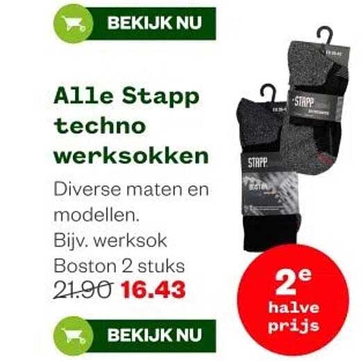 Alle Stapp techno werksokken