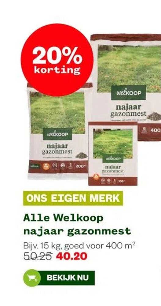 Alle Welkoop najaar gazonmest