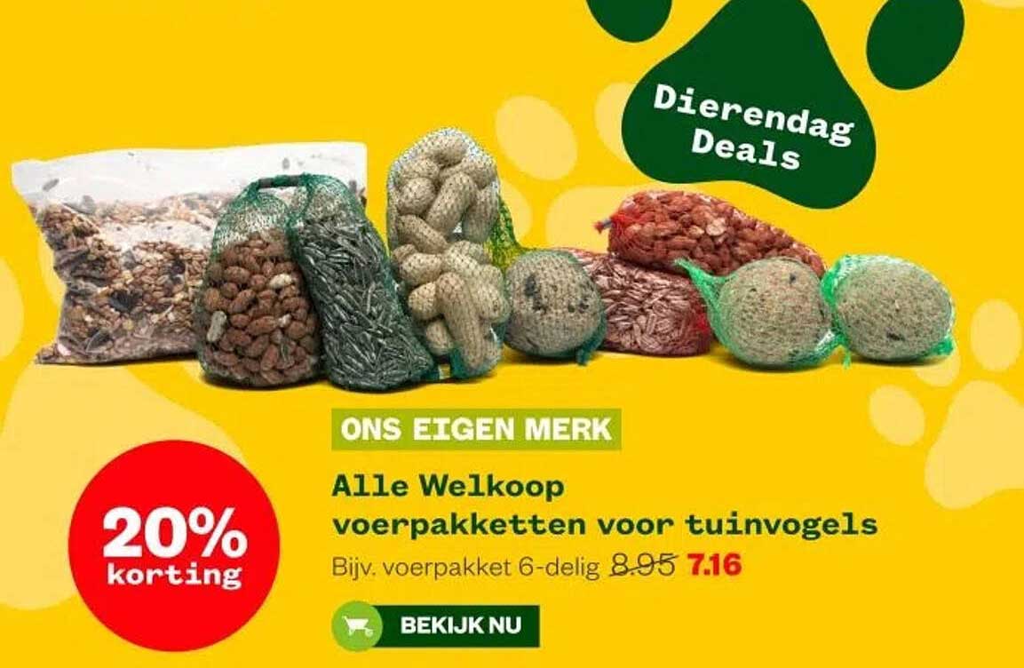 Alle Welkoop voederpakketten voor tuinvogels