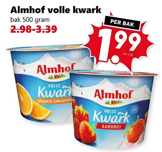 Almhof volle kwark bak 500 gram