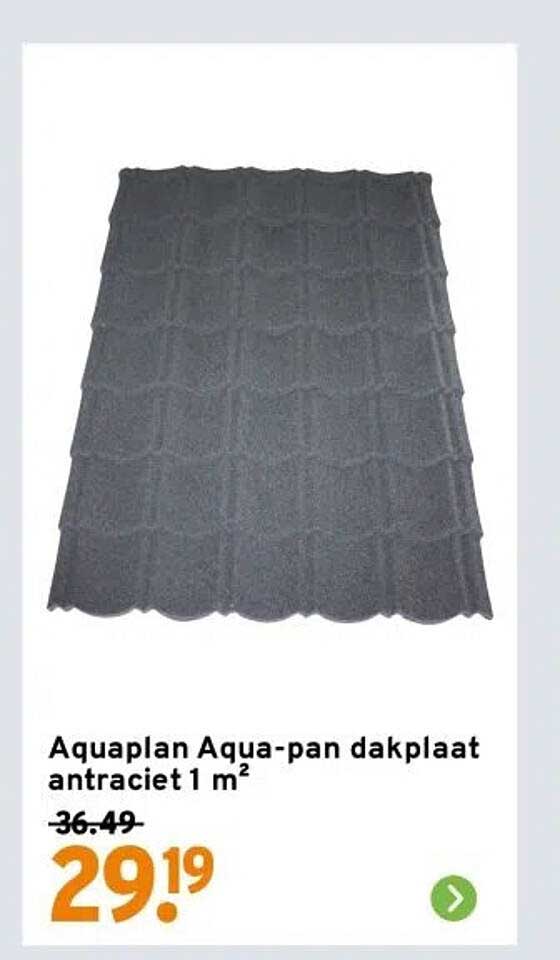 Aquaplan Aqua-pan dakplaat antraciet 1 m²