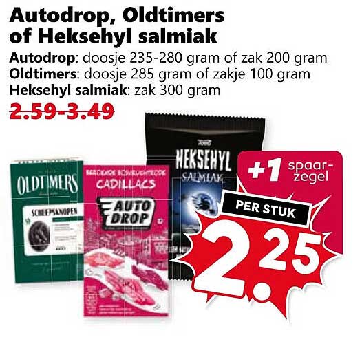 Autodrop, Oldtimers of Heksehyl salmiak