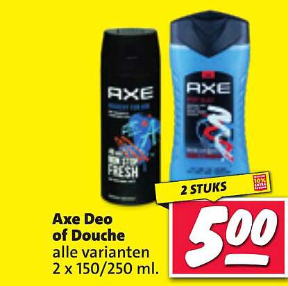 Axe Deo of Douche alle varianten 2 x 150/250 ml.